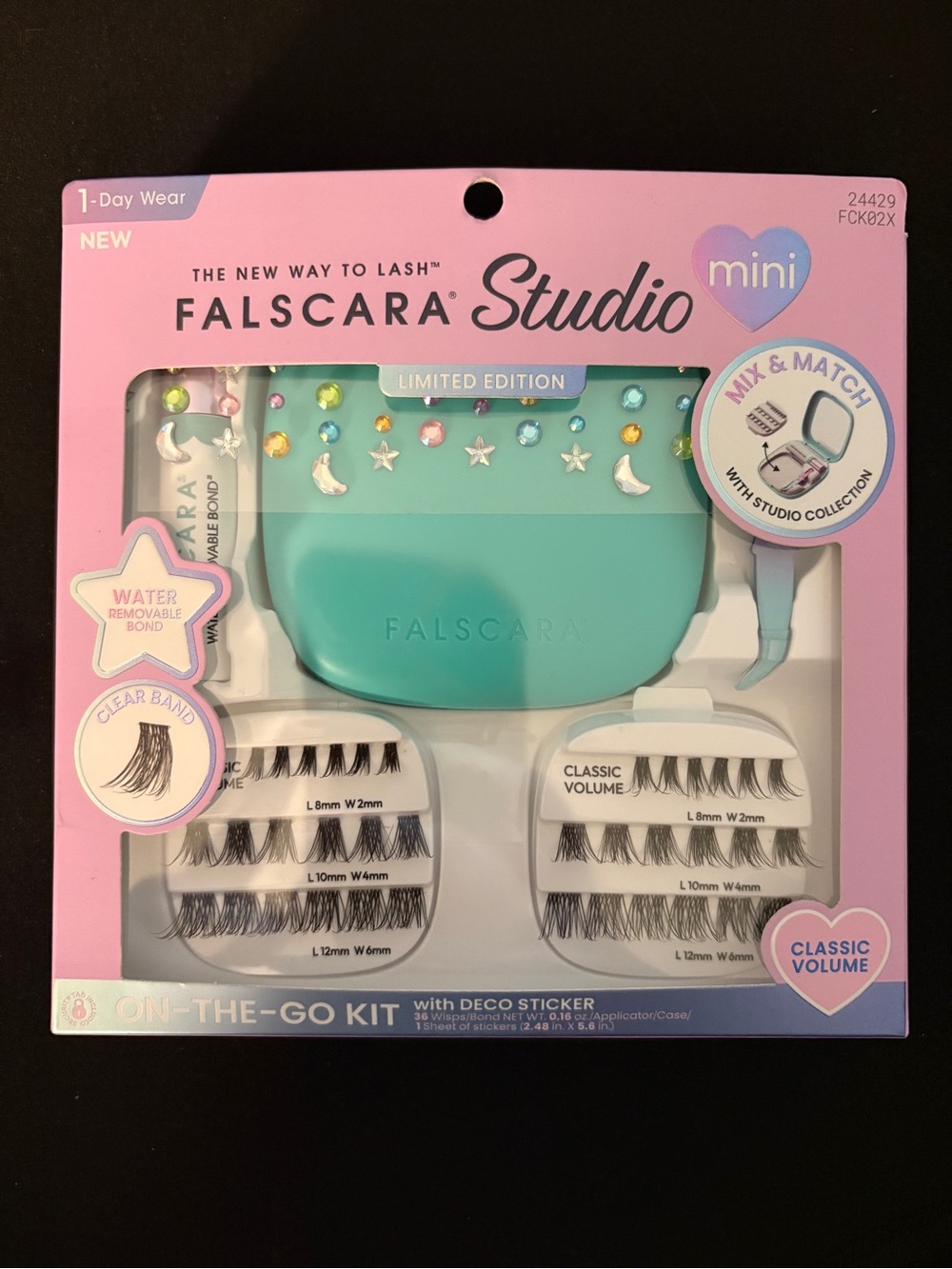 Falscara Studio Mini Festival Classic Volume Lash Kit 36 Wisps Limited Edition - Picture 2 of 3